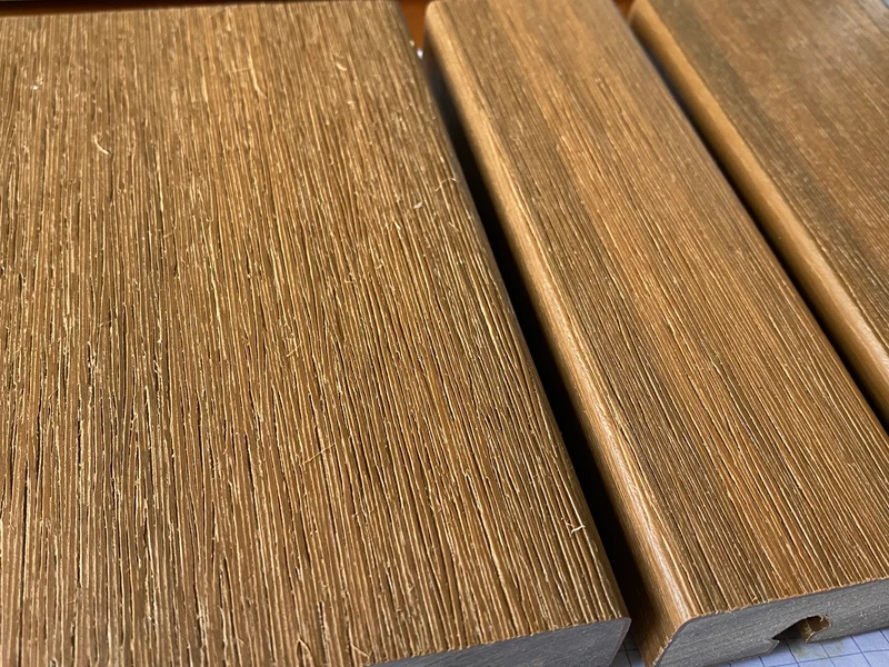 WPC Teak Fassade Wandverkleidung 3 Breiten Vario