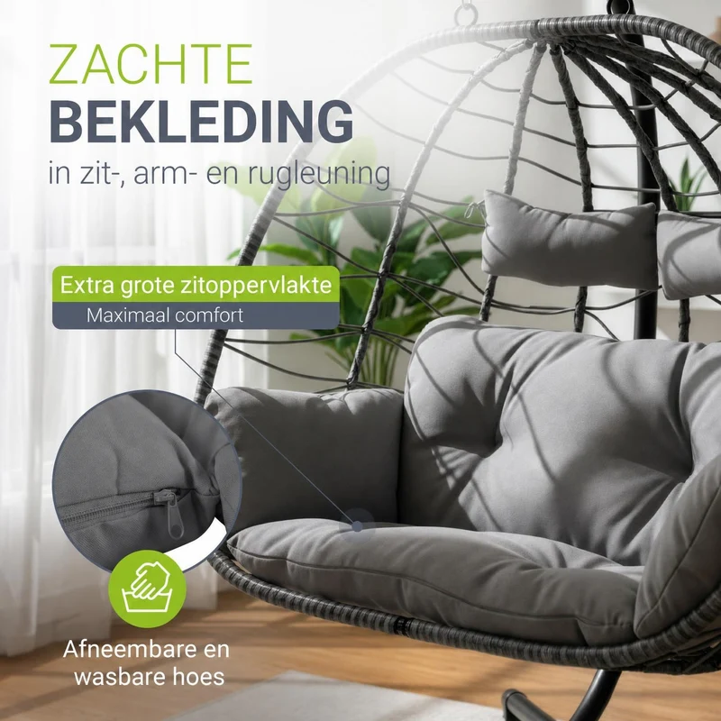 Polyrattan Doppelhängesessel Aria