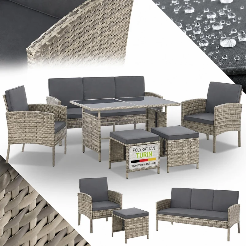 Rattan Sitzgruppe Turin
