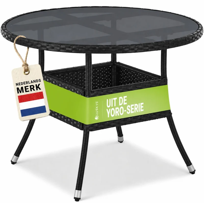 Runder Polyrattan Gartentisch Yoro