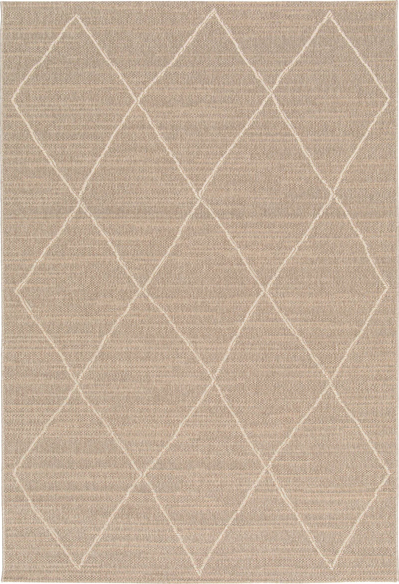 Garden Impressions Diamonds buitenkleed - 120x170 cm - taupe