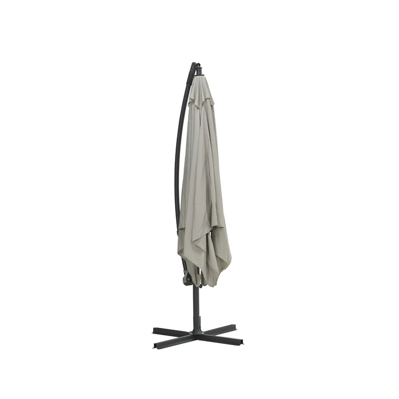 Corfu parasol - 250x250 cm - carbon black - zand