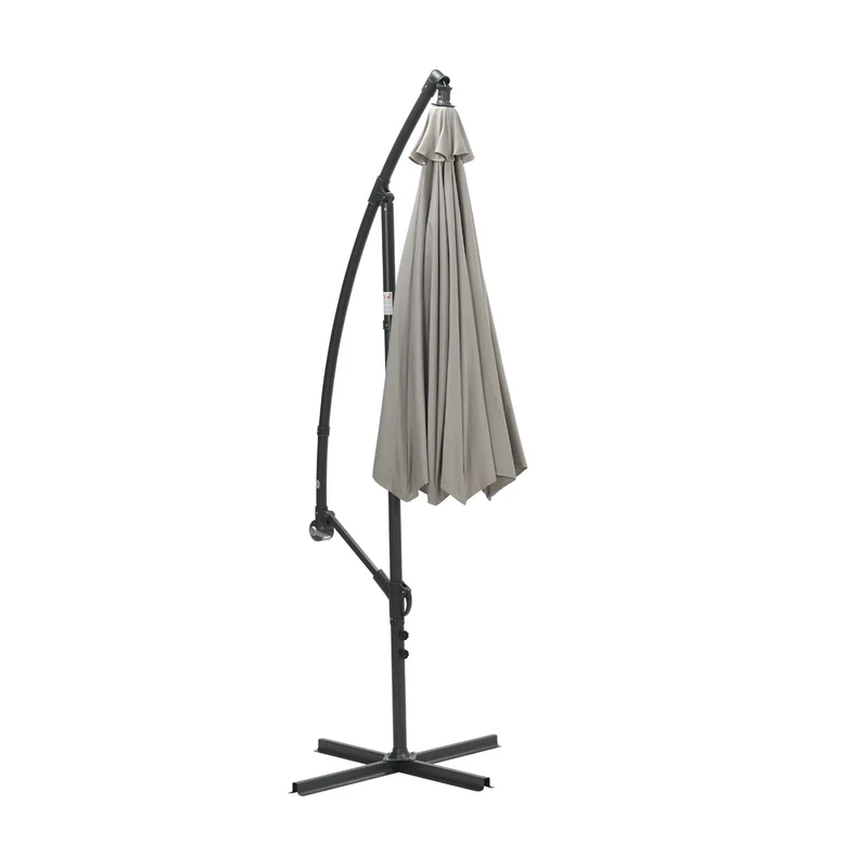 Athene parasol - Ø300 cm - carbon black - zand