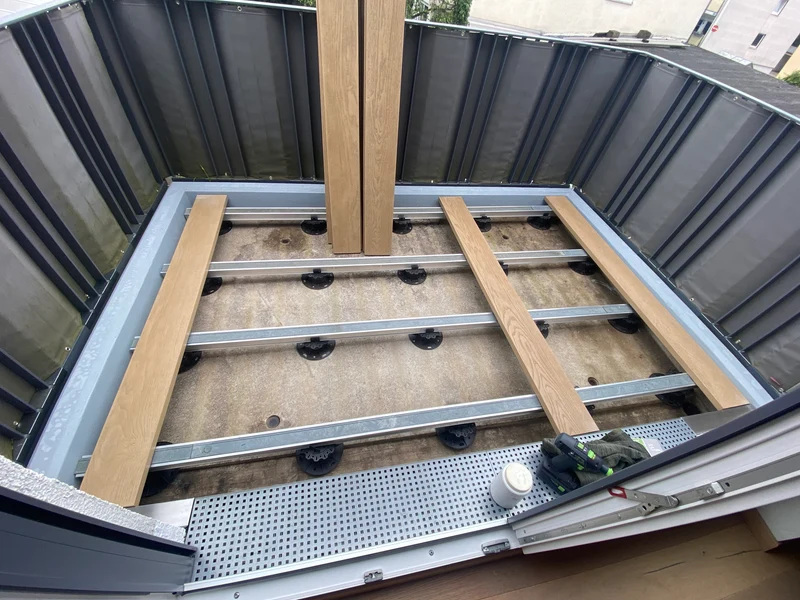 Millboard Alu Unterkonstruktion 68mm Breit x 51mm hoch