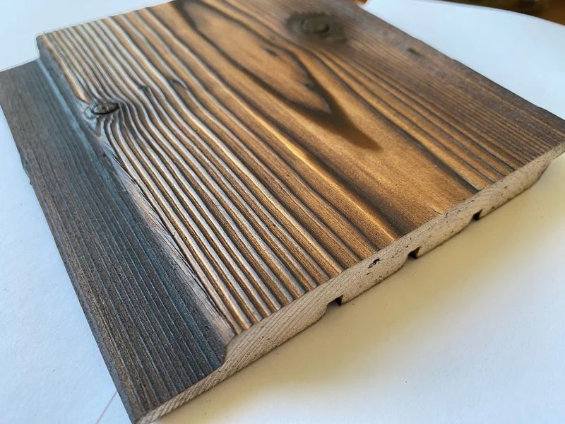 Gebrannte Fichte braun dunkel 145mm x 20mm