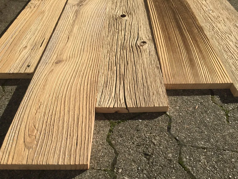 Altholz Fichte sonnenverbrannt 20cm 1,2m Paneele Fixbreiten