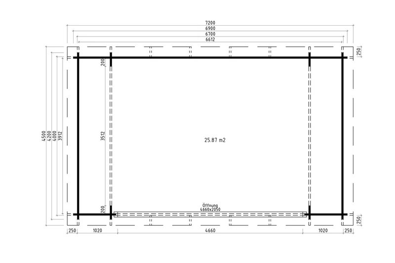 Casa Lignea Gartenhaus Modell Designlounge 44 B