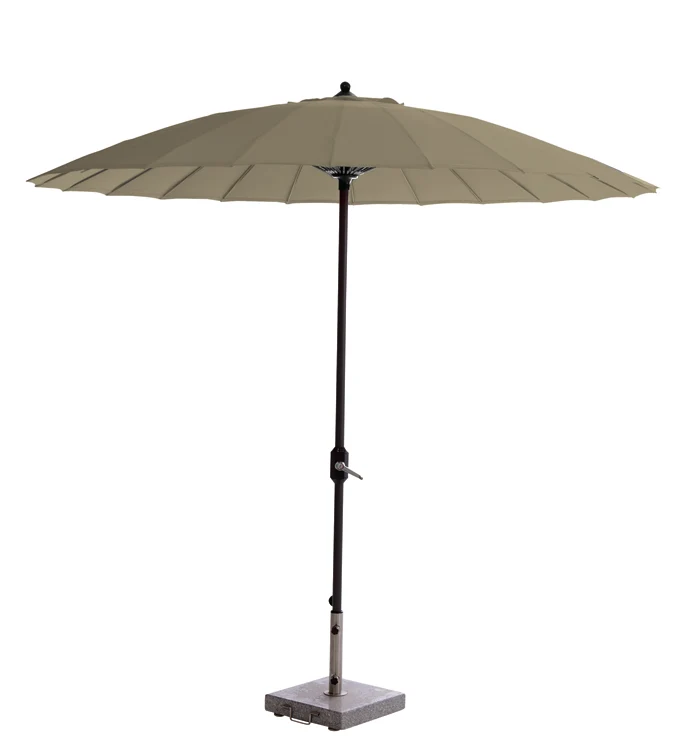 Manilla parasol - Ø250 cm - carbon black - taupe