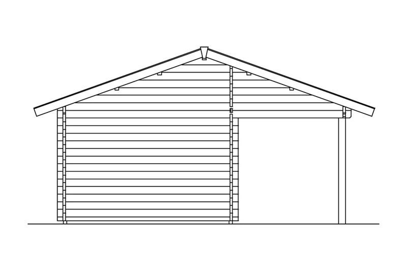 Skan Holz Gartenhaus Modell Luzern