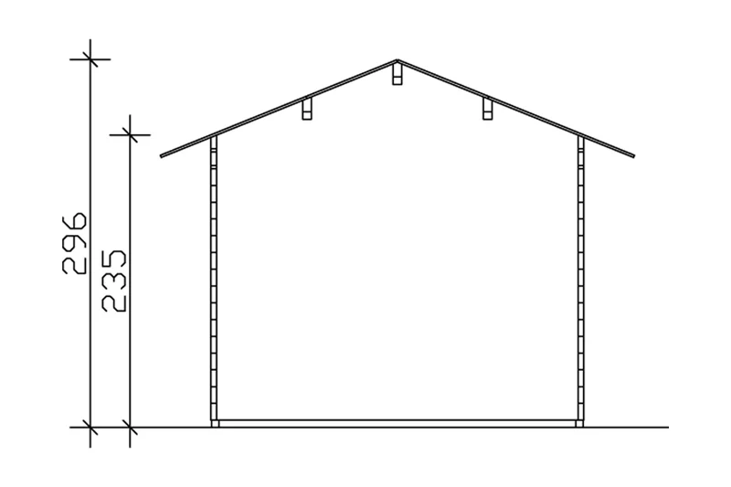 Skan Holz Gartenhaus Modell Lugano
