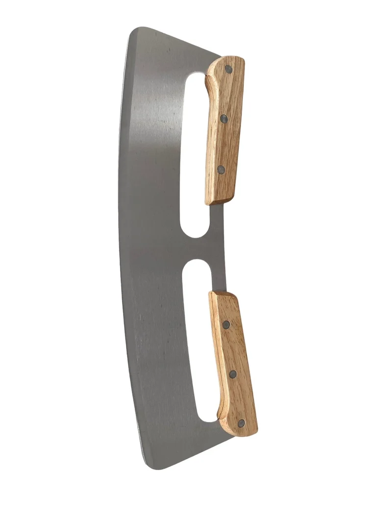 Keij Pizza mes - houten handvatten - 35 cm