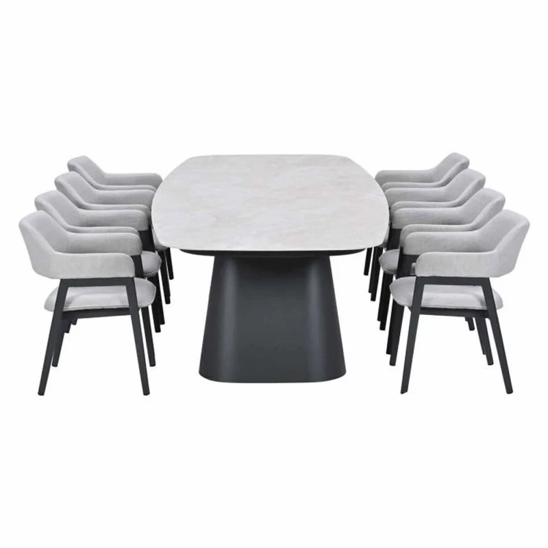 Selina tuinset 9-delig - Denver dining tuintafel 320x120 cm
