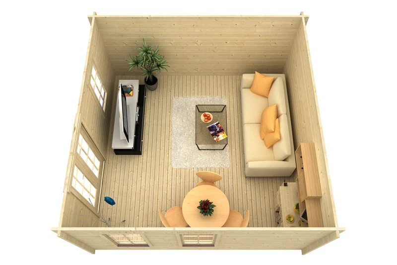 Skan Holz Ferienhaus Modell Bern 1