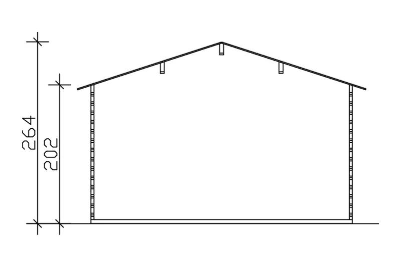 Skan Holz Gartenhaus Modell Trondheim