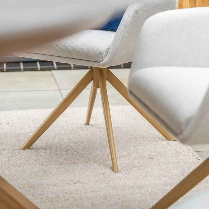 Acate tuinset 7-delig draaibaar Light Teak Look - Scotland dining tafel 230x115 Napoli Sand