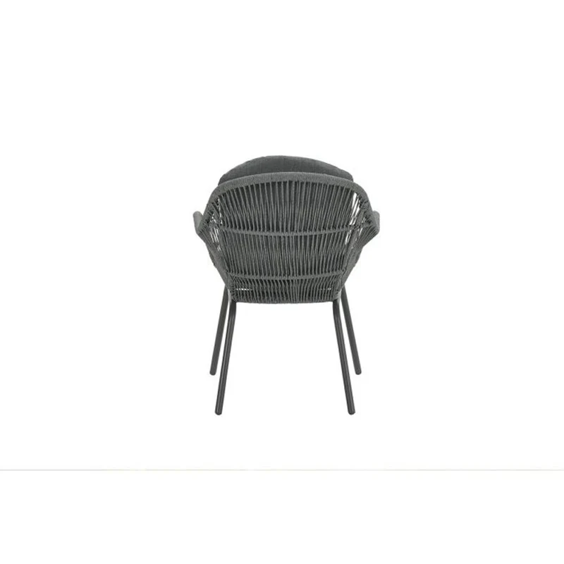 Triton tuinset 5-delig Carbon Black - Zeus dining tafel 180x100 cm