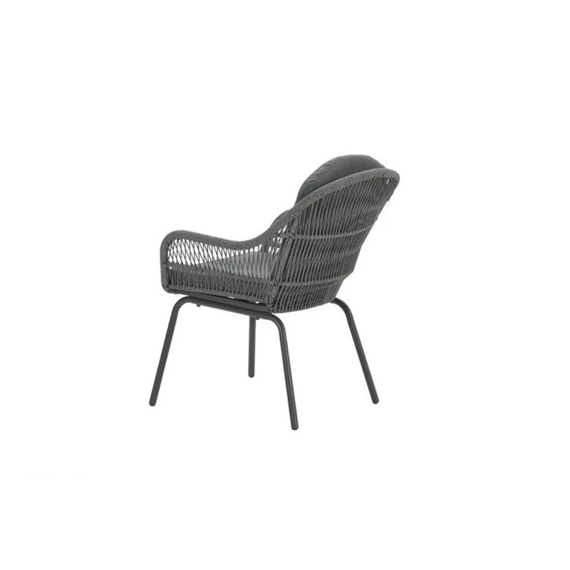 Triton tuinset 5-delig Carbon Black - Zeus dining tafel 180x100 cm