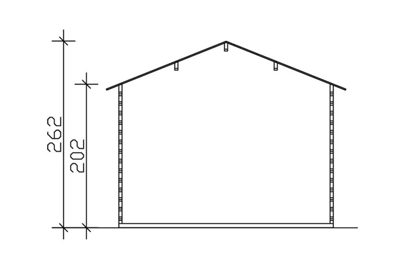 Skan Holz Gartenhaus Modell Narvik