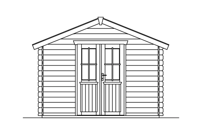 Skan Holz Gartenhaus Modell Faro
