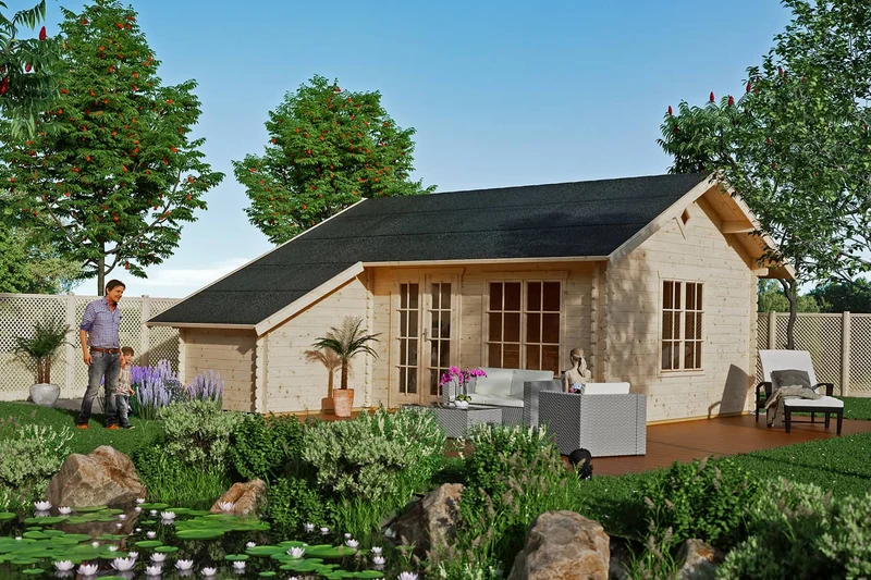 Skan Holz Gartenhaus Modell Esbjerg