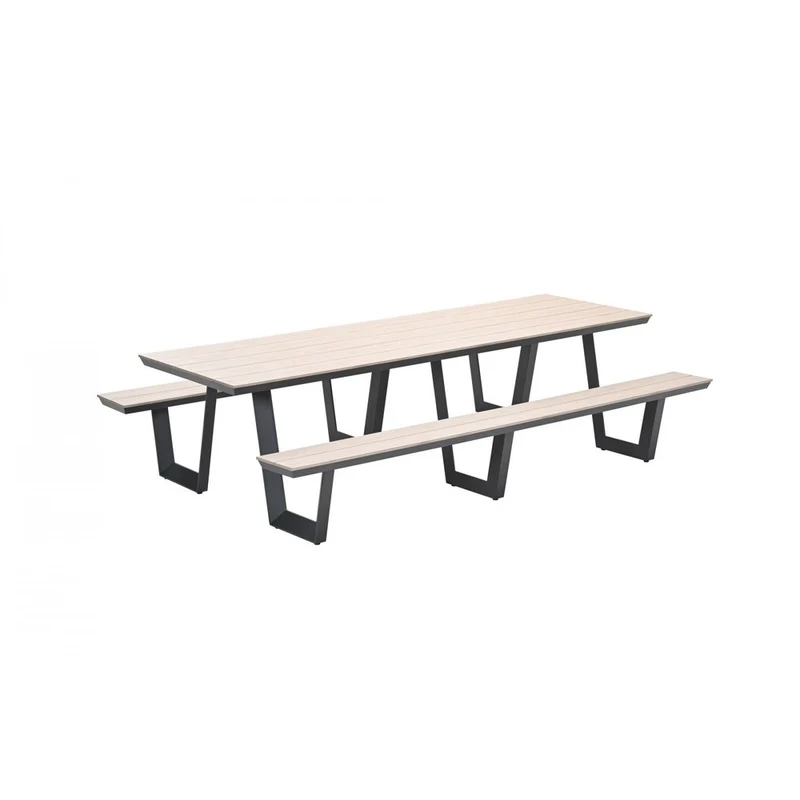 Bell picknick set - 280x178 cm - carbon black - light teak Vironwood
