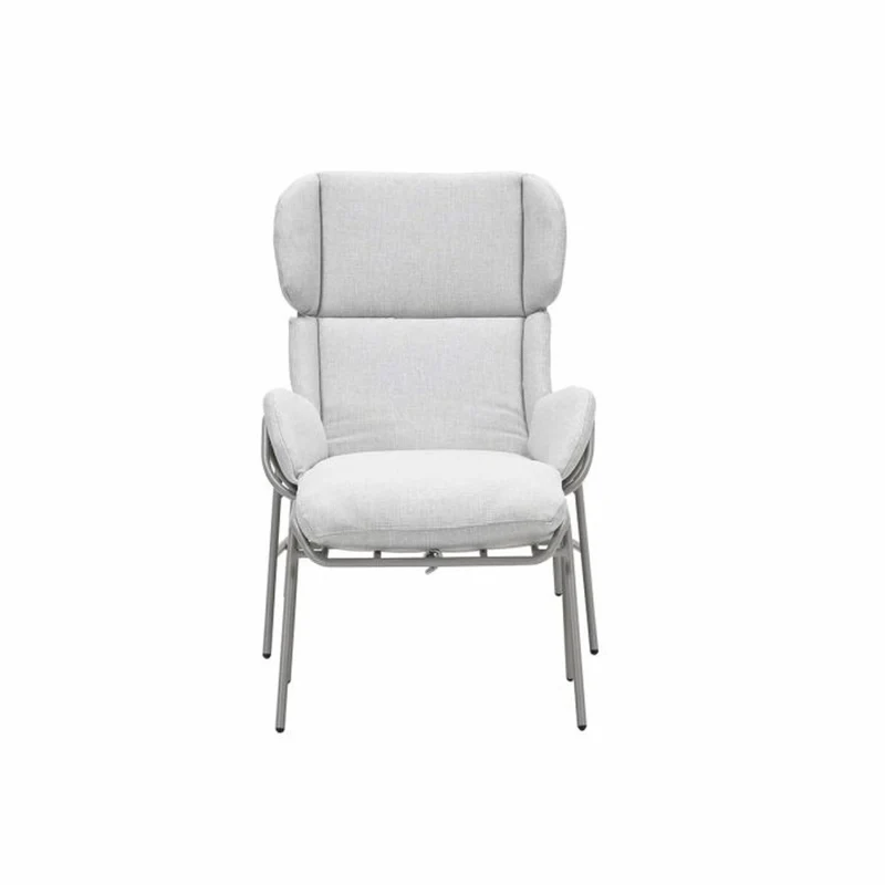 Livorno loungestoel incl. voetenbank taupe