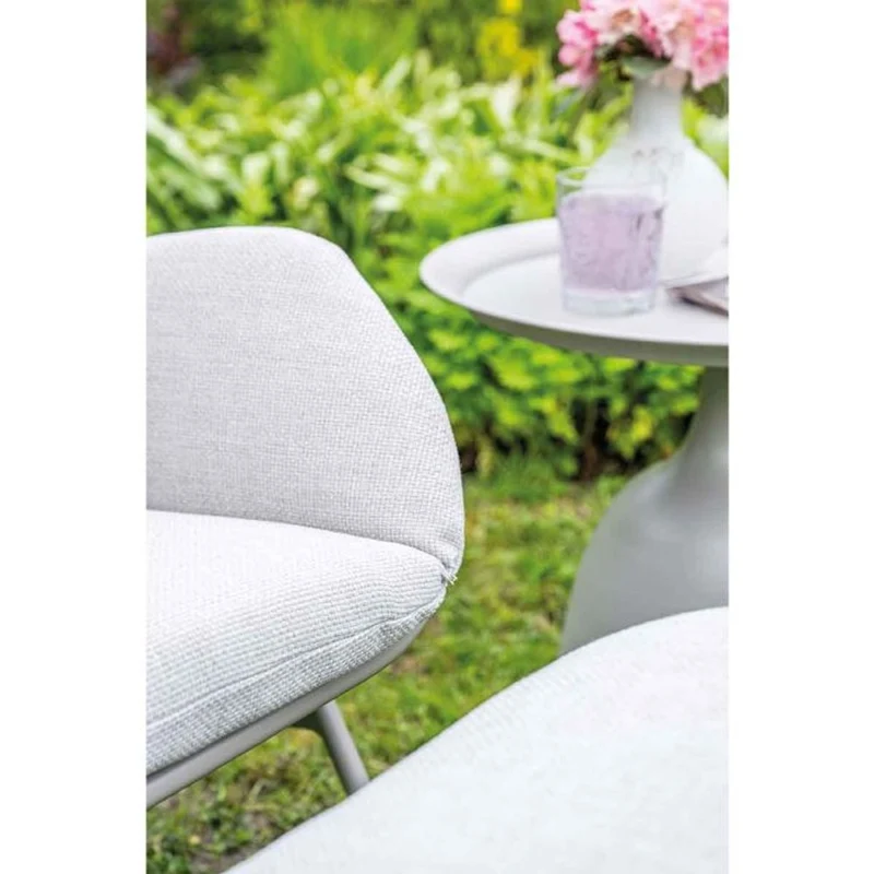 Livorno loungestoel incl. voetenbank taupe