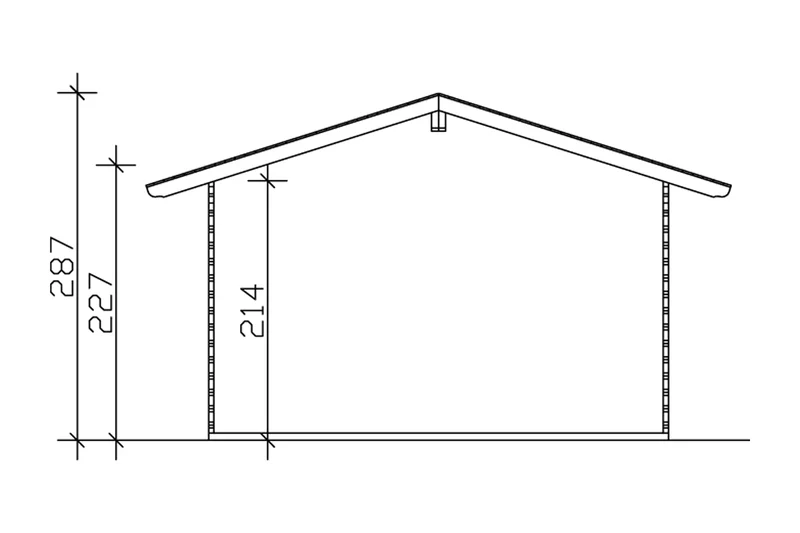 Skan Holz Gartenhaus Modell Davos