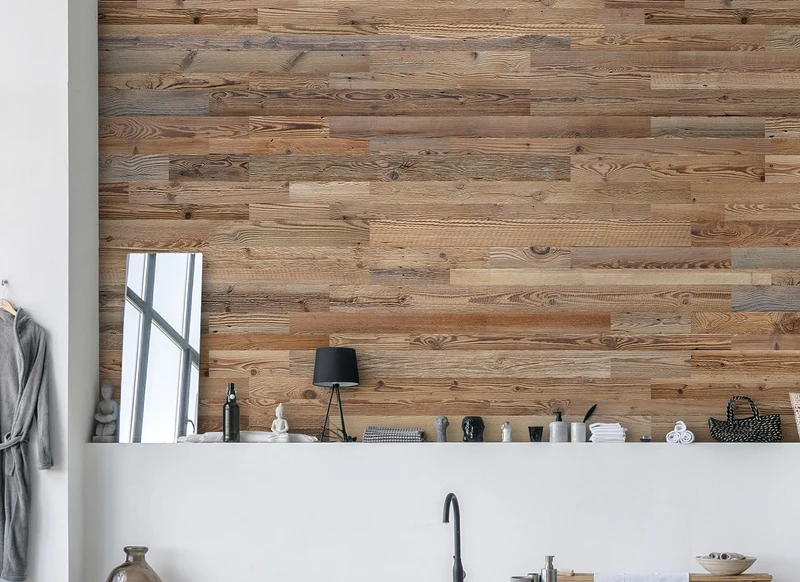 Altholz Fichte sonnenverbrannt braun Holz Paneele Wandverkleidung