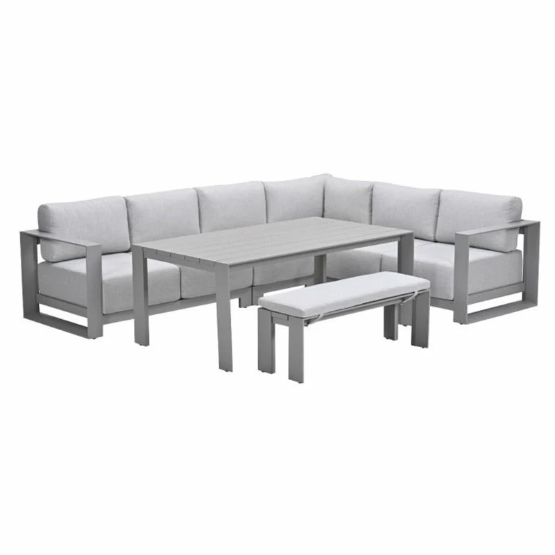 Levanto lounge dining set 6-delig - Taupe / Valley Sand