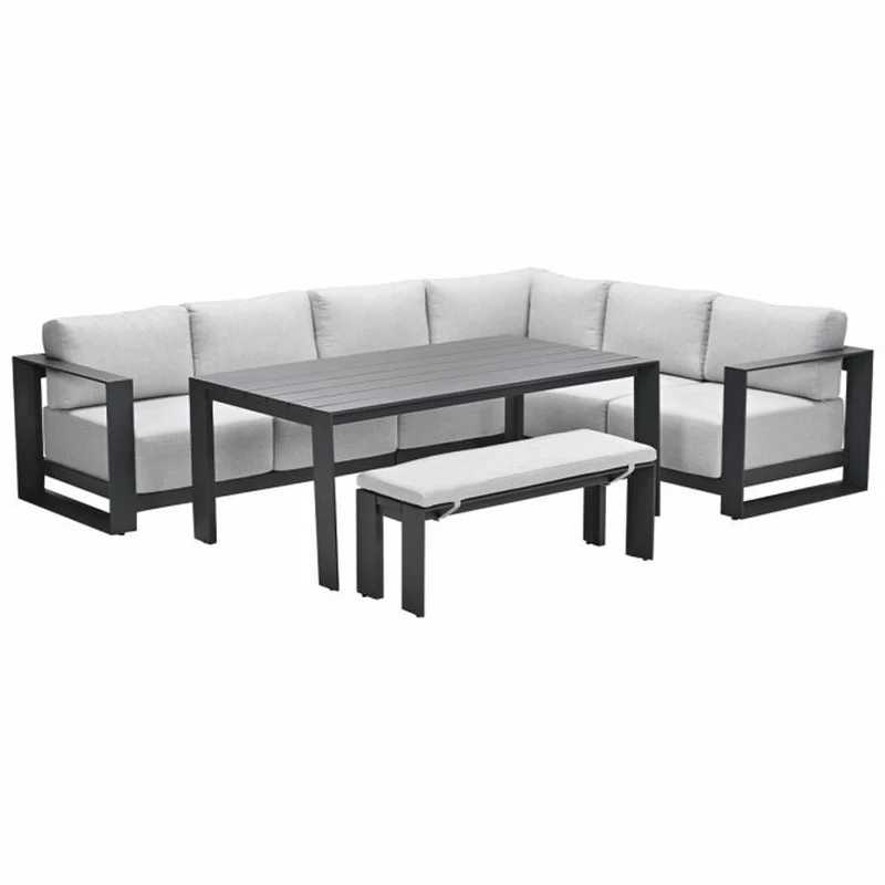Levanto lounge dining set 6-delig - Taupe / Valley Sand