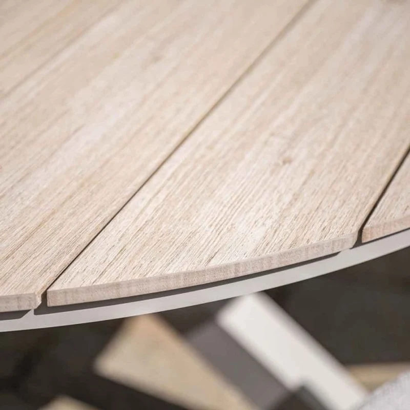 Porto tuinset 6-delig - Edison ronde tuintafel Ø148 cm