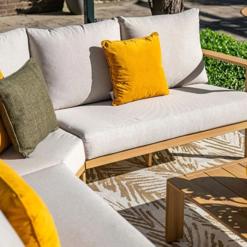 Havana loungeset 6-delig - Natural Teak Look