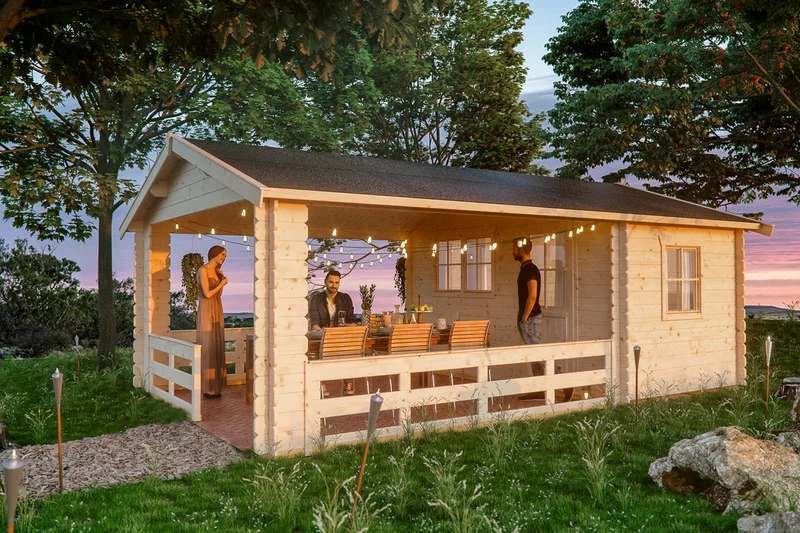 Skan Holz Gartenhaus Modell Alicante