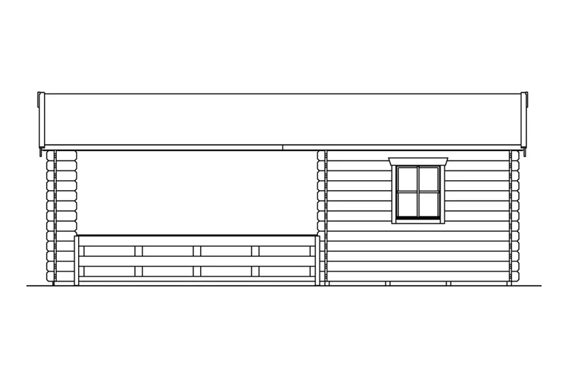 Skan Holz Gartenhaus Modell Alicante