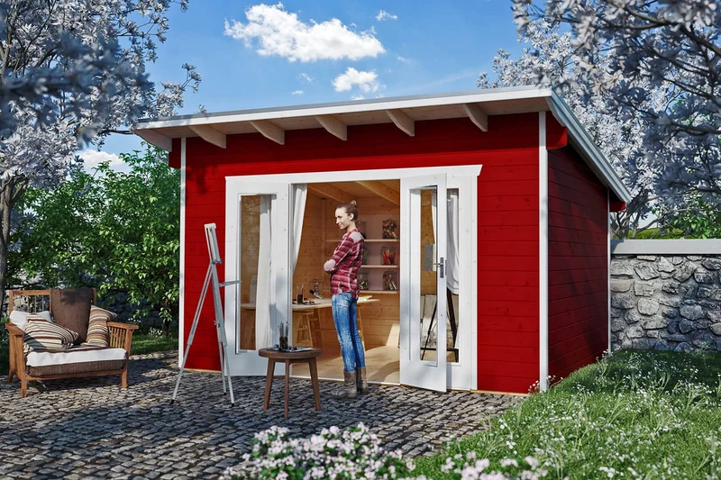 Skan Holz Gartenhaus Modell Ostende