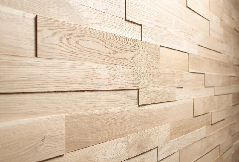 Eiche glatt 3D Holz Paneele Wandverkleidung