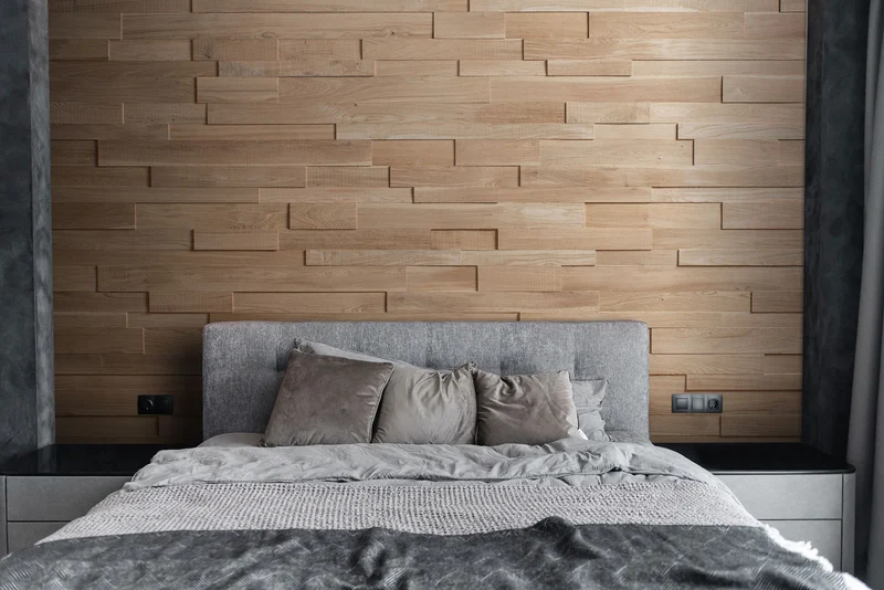 Eiche glatt 3D Holz Paneele Wandverkleidung
