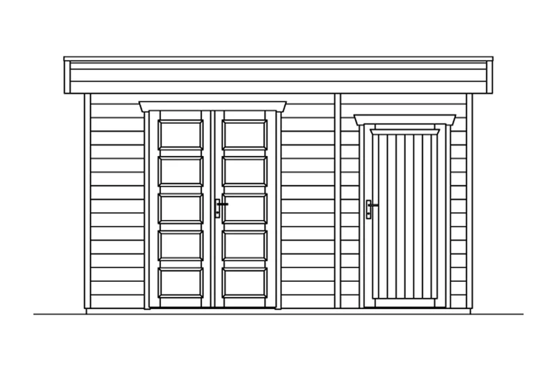 Skan Holz Gartenhaus Modell Venlo 3