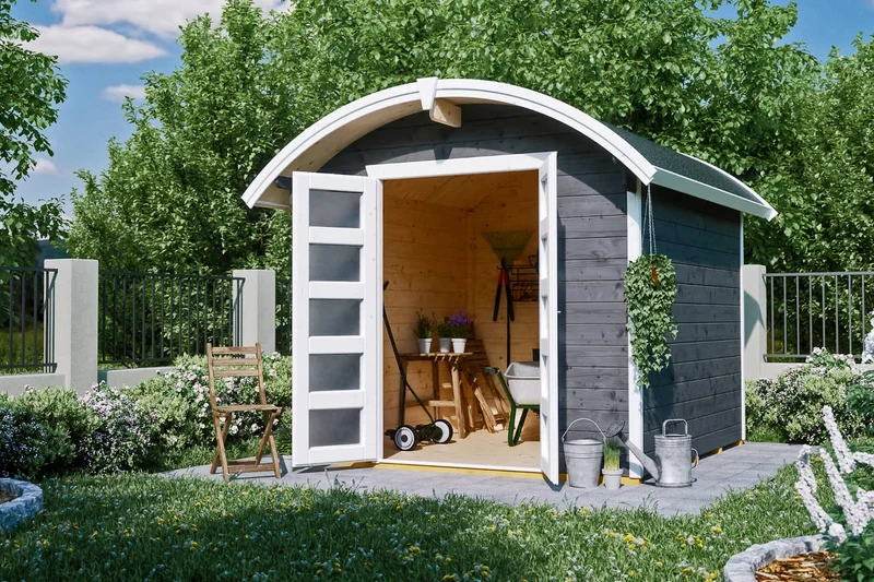 Skan Holz Gartenhaus Modell Delft