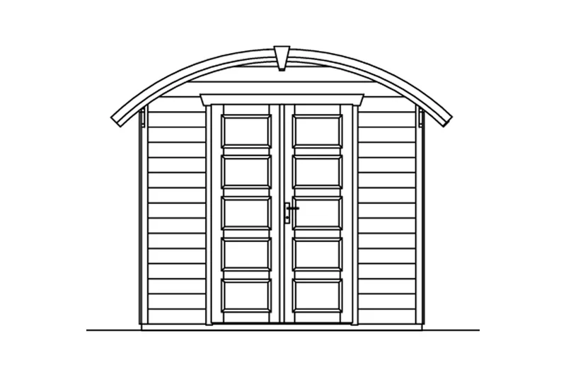 Skan Holz Gartenhaus Modell Delft