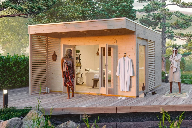 Skan Holz Gartenhaus Modell Tokio 4