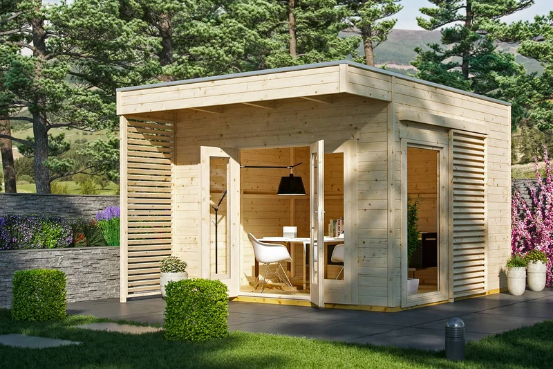 Skan Holz Gartenhaus Modell Tokio 2