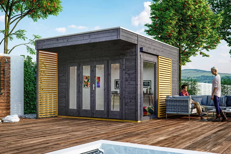 Skan Holz Gartenhaus Modell Tokio 2