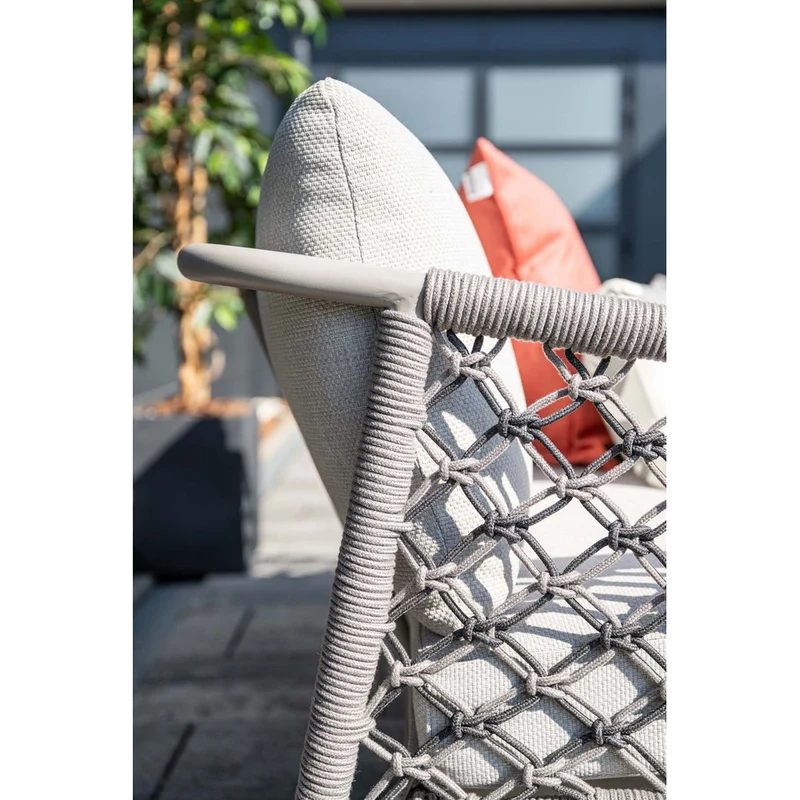 Garden Impressions Torinto loungeset 4-delig taupe rope zand