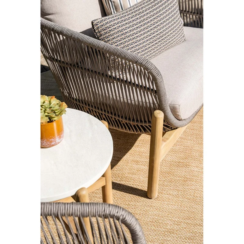 Garden Impressions Talara loungeset 3-delig acacia white wash taupe