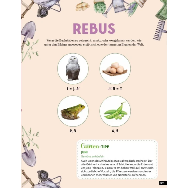 Das Garten Rätselbuch - Mit Profi-Tipps von Mein schöner Garten