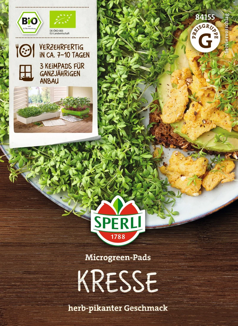 SPERLI Samen-Set "Bio-Sprossenvielfalt als Pads"