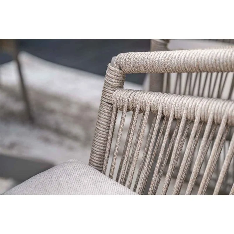 Porto dining tuinstoel met rope taupe