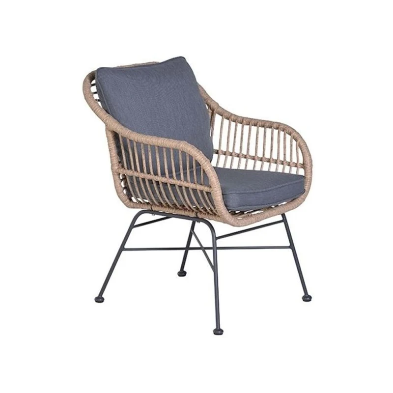 Margriet tuinset 9-delig bruin met Edison tuintafel ovaal 280x140 cm light teak vironwood